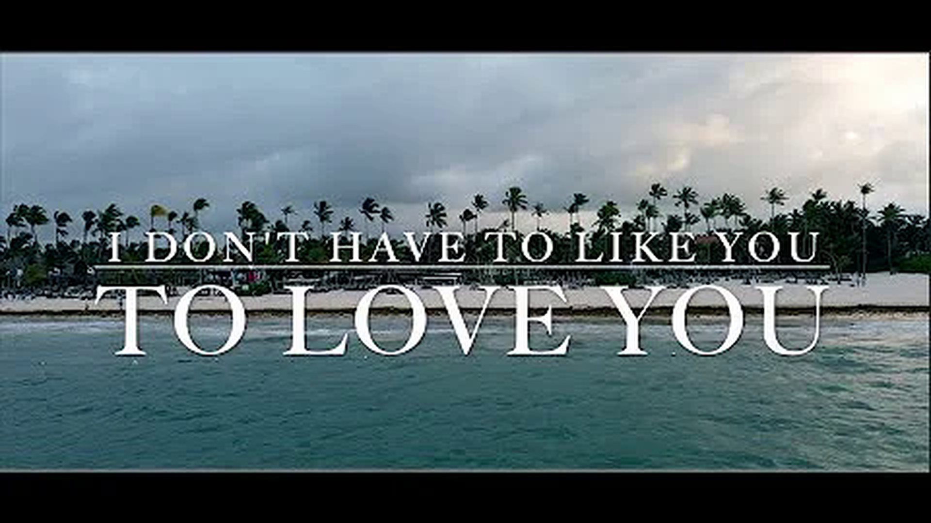 I DON'T HAVE TO LIKE YOU TO LOVE YOU - VERSACE CHRIS