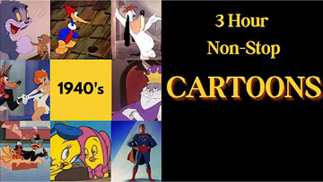 Classic 1930s Public Domain Cartoons Muted 90s Cartoon Network Vault Block | 3 hours | No Audio