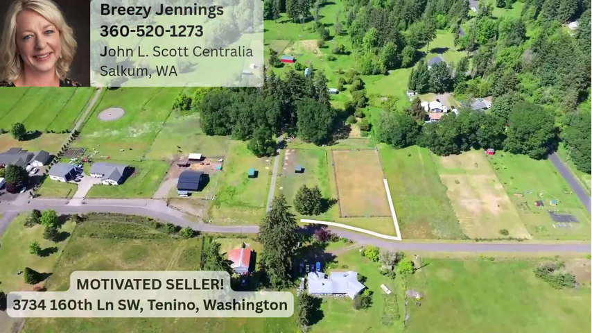 WA-H Breezy Jennings, 360-520-1273, John L Scott Centralia, 3734 160th Ln SW, Tenino, WA