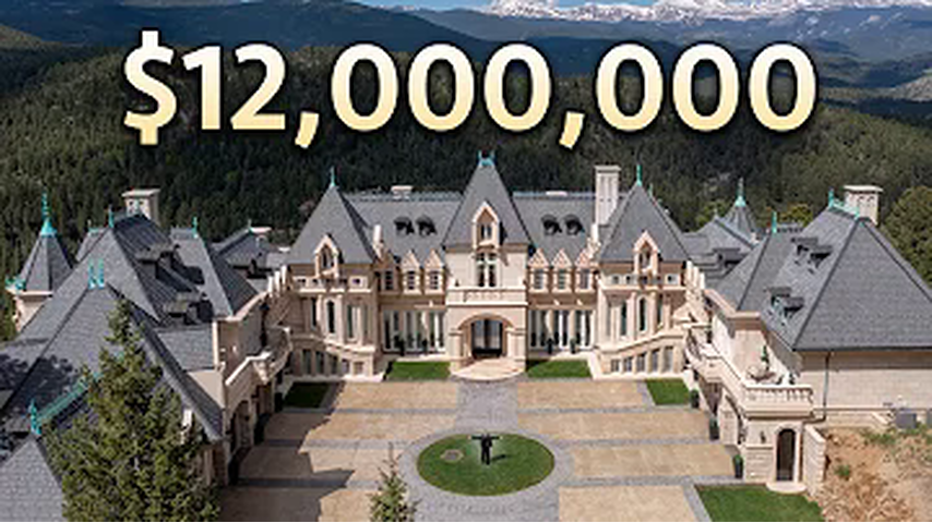 CO-M $12,000,000 Newly Built Colorado Modern Castle Chateau V. | SOLD!