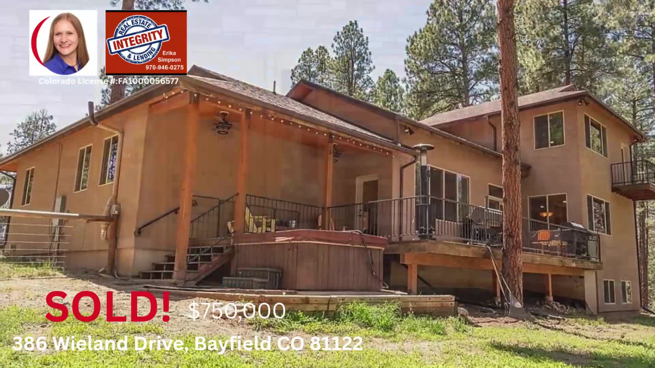 CO - SOLD 386 Wieland Drive, Bayfield CO 81122 - Erika Simpson